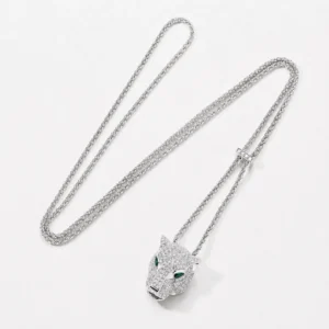 Valeria Pavé Panther Pendant Necklace