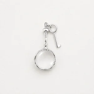 Clara Vintage Magnifying Glass & Key Charm