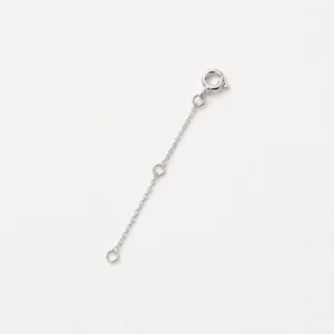 Classic Silver-Tone Spring Ring Extender Chain